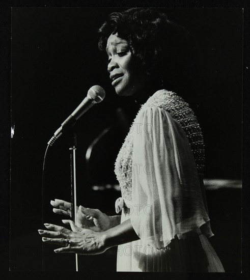 Singer Selena Jones on stage at the Forum Theatre, Hatfield, Hertfordshire, 1979. Artist: Denis Williams