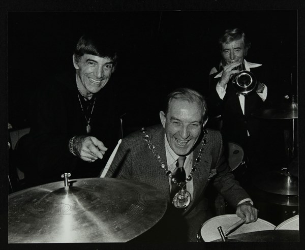 Louie Bellson Bill Berry at the Forum Theatre, Hatfield, Hertfordshire, 7 November 1979. Artist: Denis Williams