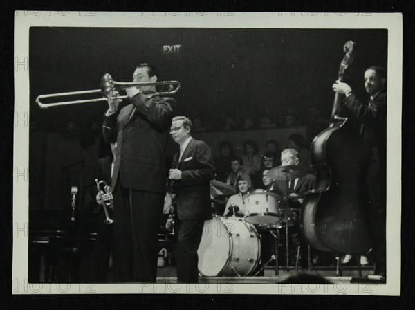 The Eddie Condon All Stars in concert, Colston Hall, Bristol, 1957. Artist: Denis Williams