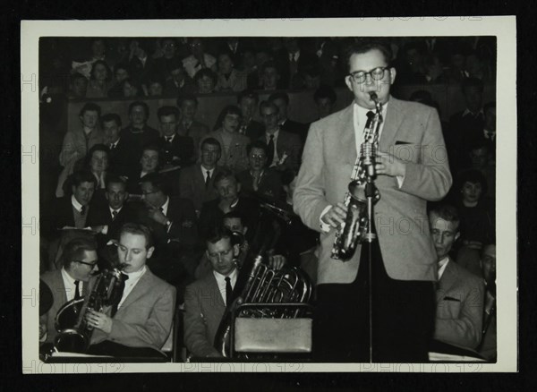 The Stan Kenton Orchestra in concert, 1956. Artist: Denis Williams