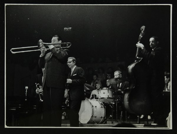 The Eddie Condon All Stars in concert, Colston Hall, Bristol, 1957. Artist: Denis Williams