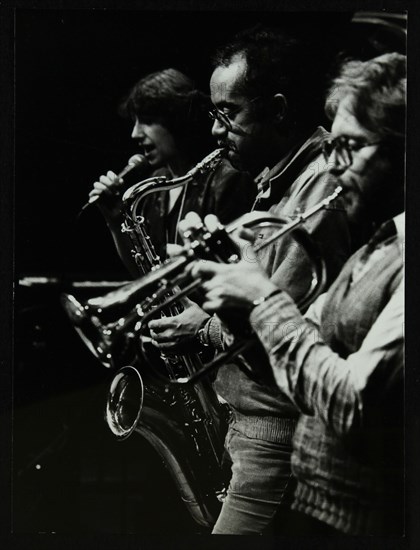 Norma Winstone, Art Themen and Henry Lowther performing at The Stables, Wavendon, Buckinghamshire. Artist: Denis Williams