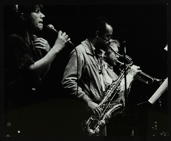 Norma Winstone, Art Themen and Henry Lowther performing at The Stables, Wavendon, Buckinghamshire. Artist: Denis Williams