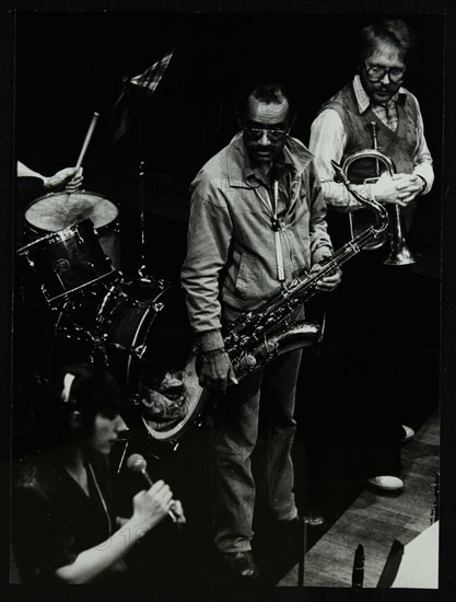 Norma Winstone, Art Themen and Henry Lowther performing at The Stables, Wavendon, Buckinghamshire. Artist: Denis Williams