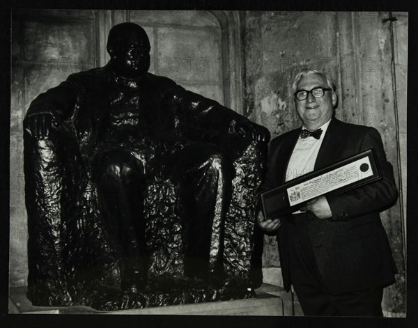 Dennis Matthews, publisher of jazz magazine Crescendo, at the Guildhall, London, 1992. Artist: Denis Williams