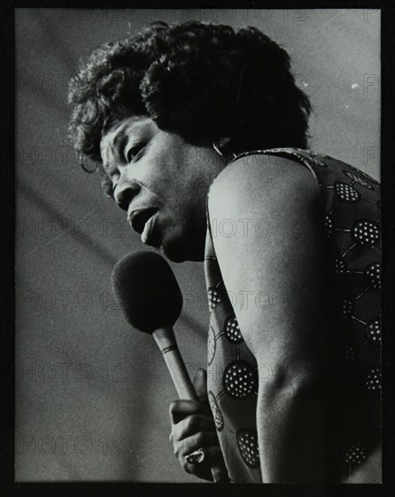 American singer Sarah Vaughan at the Capital Radio Jazz Festival, Knebworth, Hertfordshire, 1981. Artist: Denis Williams