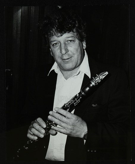 Clarinetist John Denman at the Bass Clef, London, 1985. Artist: Denis Williams