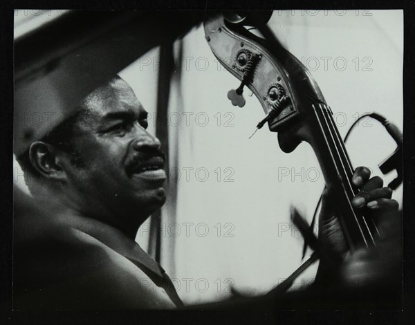 Bassist Eddie Jones at the Capital Radio Jazz Festival, Knebworth, Hertfordshire, 1982. Artist: Denis Williams