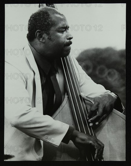 Bassist Eddie Jones playing at the Capital Radio Jazz Festival, Knebworth, Hertfordshire, 1982. Artist: Denis Williams