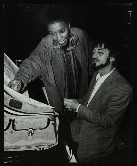 Singer Elaine Delmar and pianist Michael Garrick, Berkhamsted Civic Centre, Hertfordshire, 1986. Artist: Denis Williams