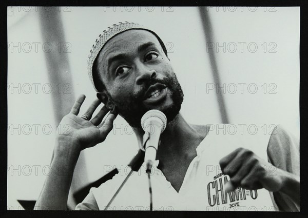 American vocalist Bobby McFerrin at the Bracknell Jazz Festival, 1983. Artist: Denis Williams