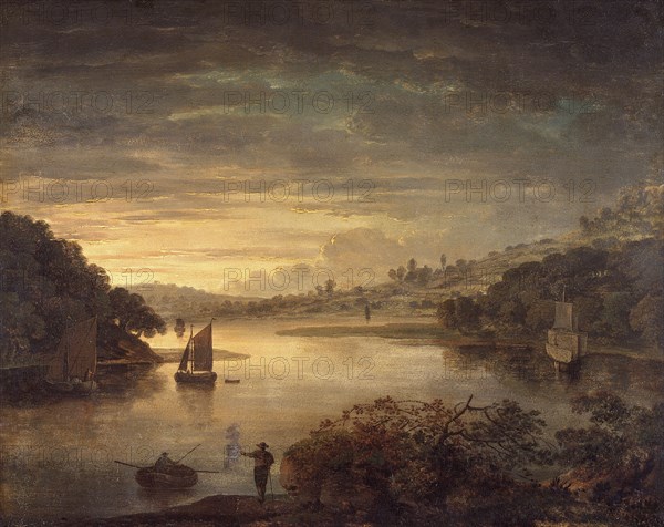'A view on the river Neath in Glamorganshire', 1740-1760. Artist: Anthony Devis