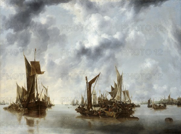 'A calm', 1654. Artist: Jan van de Cappelle