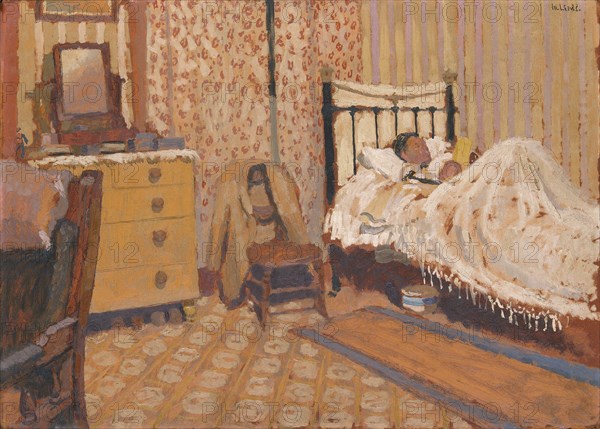 'Working man's bedroom', 1930s. Artist: Edward Morland Lewis