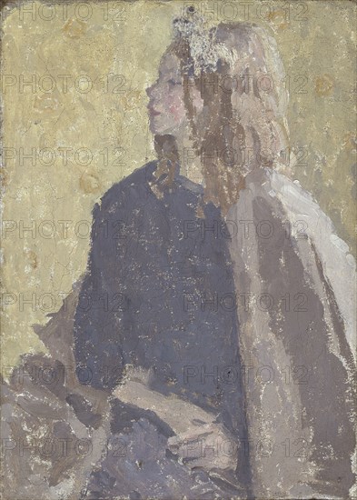 'Girl in profile', 1900-1939. Artist: Gwendolen Mary John