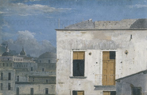 'Buildings in Naples', 1782. Artist: Thomas Jones.