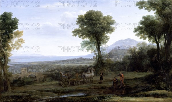 'Landscape with St Philip baptising the eunuch', 1678. Artist: Claude Lorrain.