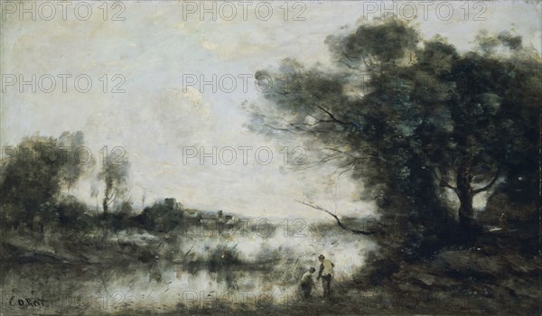 'The pond', c1820-1875. Artist: Jean-Baptiste-Camille Corot.