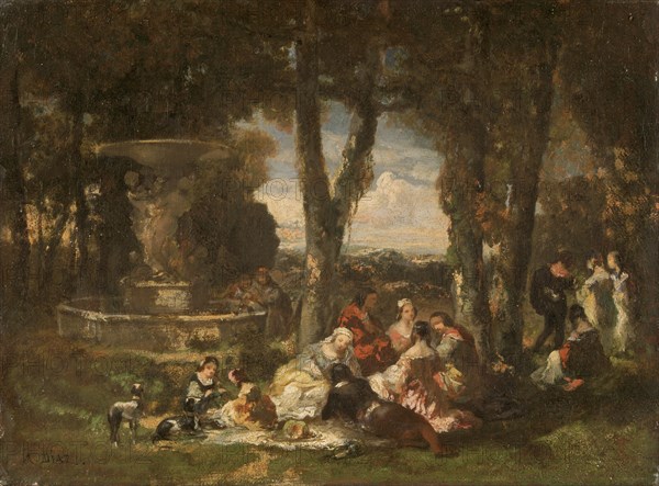 'Fete Champetre', 19th century. Artist: Narcisse Virgile Diaz de la Pena.