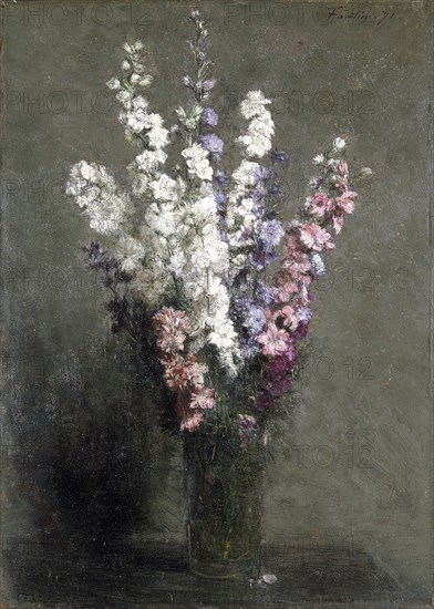 'Larkspurs', 1871. Artist: Henri Fantin-Latour.