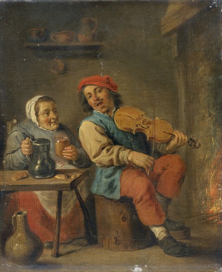 'The fiddler', 1630-1690. Artist: David Teniers II.