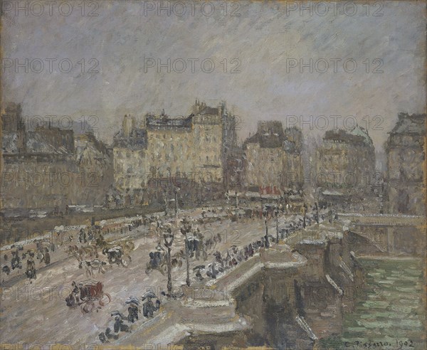 'Pont Neuf, snow effect, 2nd series', 1902. Artist: Camille Pissarro.