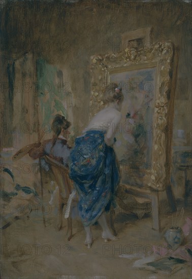 'The Artist's model', 1874.