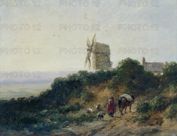 'The road to the mill', 1849. Artist: David Cox the elder.