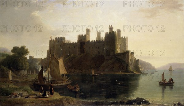 'Conway Castle', 1789-1837. Artist: William Daniell.