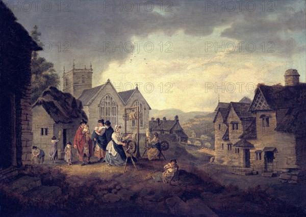 'Llangollen', c1778-1817. Artist: Julius Caesar Ibbetson.