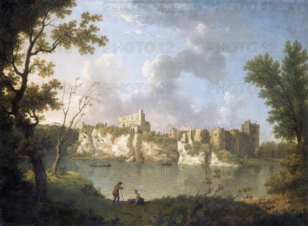 'Chepstow Castle', c1770s. Artist: John Inigo Richards