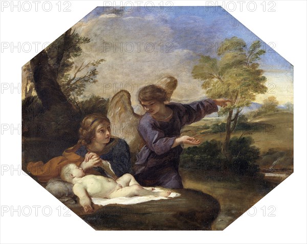 'Hagar and the Angel', 1616-1661. Artist: Andrea Sacchi