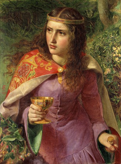 'Queen Eleanor', 1858. Artist: Frederick Augustus Sandys.