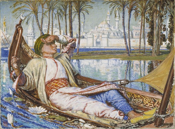 'The Golden Prime of Good Haroun Alraschid', 1866 (reworked in 1891). Artists: William Holman Hunt, William Holman Hunt.