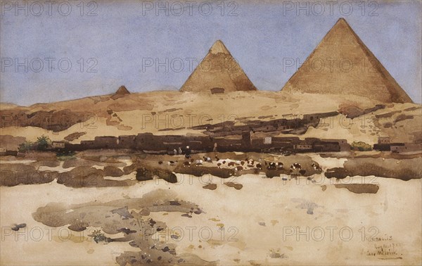'Pyramids', 1881. Artist: Arthur Melville