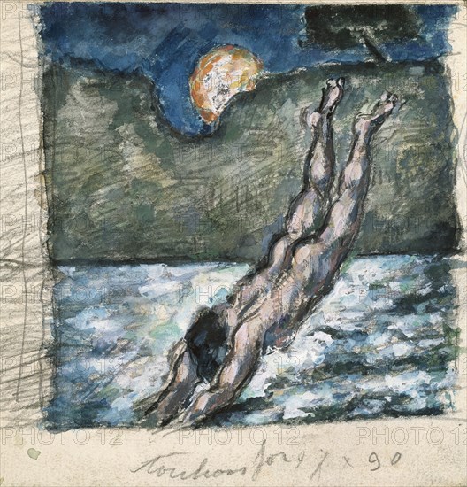 'The Diver', 1867-70. Artist: Paul Cezanne.