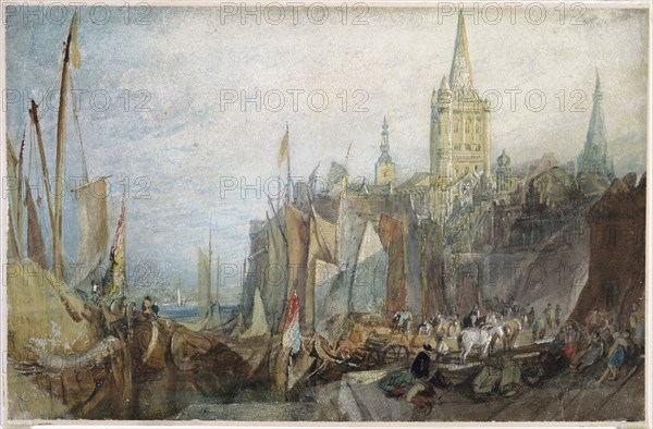 'Rhine Gate, Cologne', 1819. Artist: JMW Turner.