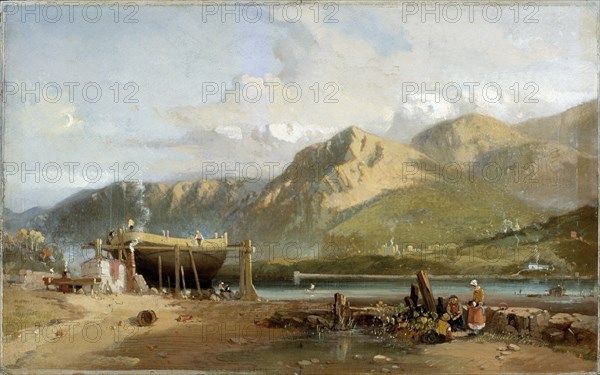 'Scene on the Traeth Bach, North Wales', 1845-1867. Artist: W Williams