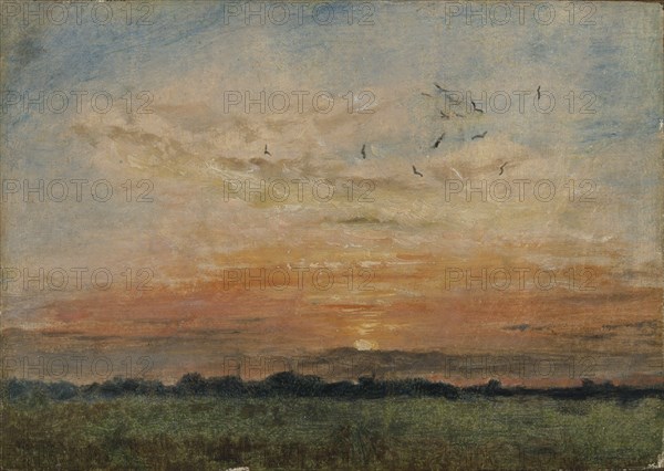 'Sunset', 1796-1837. Artist: John Constable.