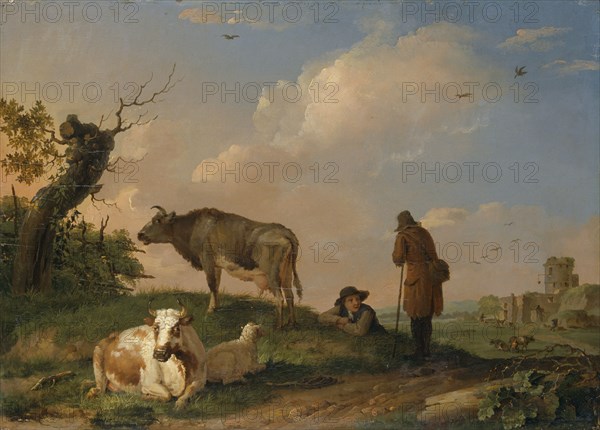 'Landscape with Cattle', 1670-1690. Artist: Johannes van der Bent