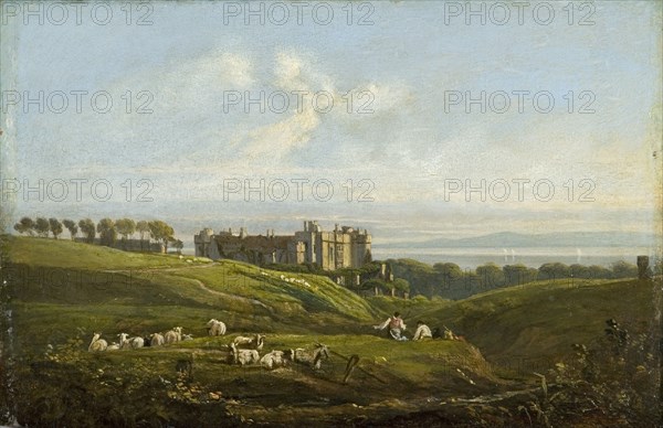'St Donat's Castle', 1820. Artist: George Orleans De La Motte