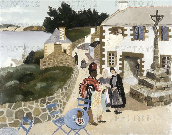 'The rug seller, Treboul', 1930. Artist: Christopher Wood