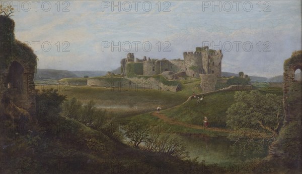 'Caerphilly Castle', 1834-1889. Artist: Thomas Waters