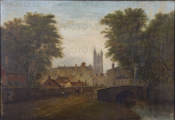 'Cardiff from the North Road', c1784. Artist: Alexander Wilson.