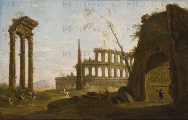 Roman Capriccio, 1756. Artist: John Inigo Richards