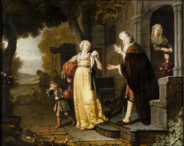 'The dismissal of Hagar', 1639-1676. Artist: Jan Victors