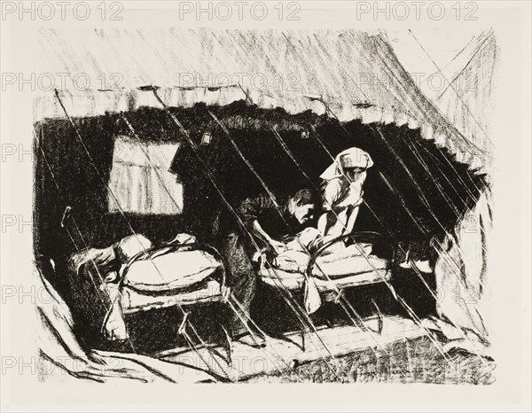'Casualty clearing station in France', 1917. Artist: Claude Allin Shepperson.