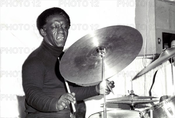 Art Blakey, Ronnie Scott's, London, 1973.  Artist: Brian O'Connor.