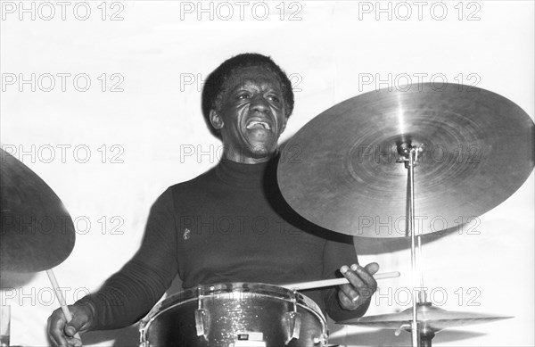 Art Blakey, Ronnie Scott's, London, 1973.  Artist: Brian O'Connor.