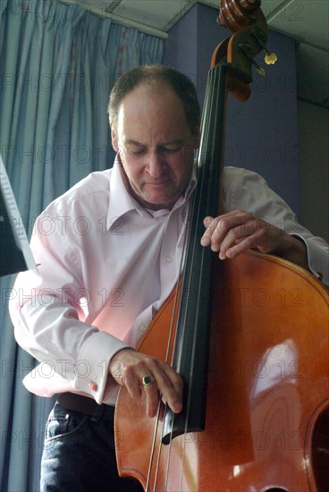 Mario Castronari, bassist and composer, Hawth Theatre, Crawley, West Sussex, 2010. Artist: Brian O'Connor.